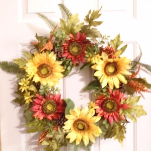 Thanksgiving Wreath | Ready to Ship | Front Door Wreath | Autumn Wreath |  Autumn Decor | Fall Wreath | Fall Decor/Thanksgiving Floral