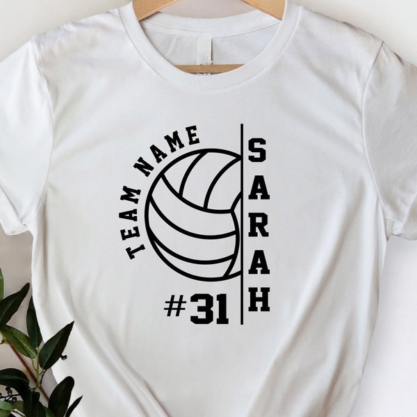 Personalization Volleyball Team Name And Number Shirts, Custom Volleyball Player Name Shirts, Shirts For Game Day, Volleyball Lover Gifts