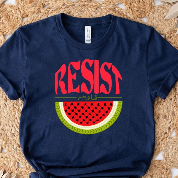 Watermelon Resist Shirt, Stand With Palestine, Human Right's Shirt, Watermelon Flag Shirt, Free Gaza Shirt, Support Palestine Shirt