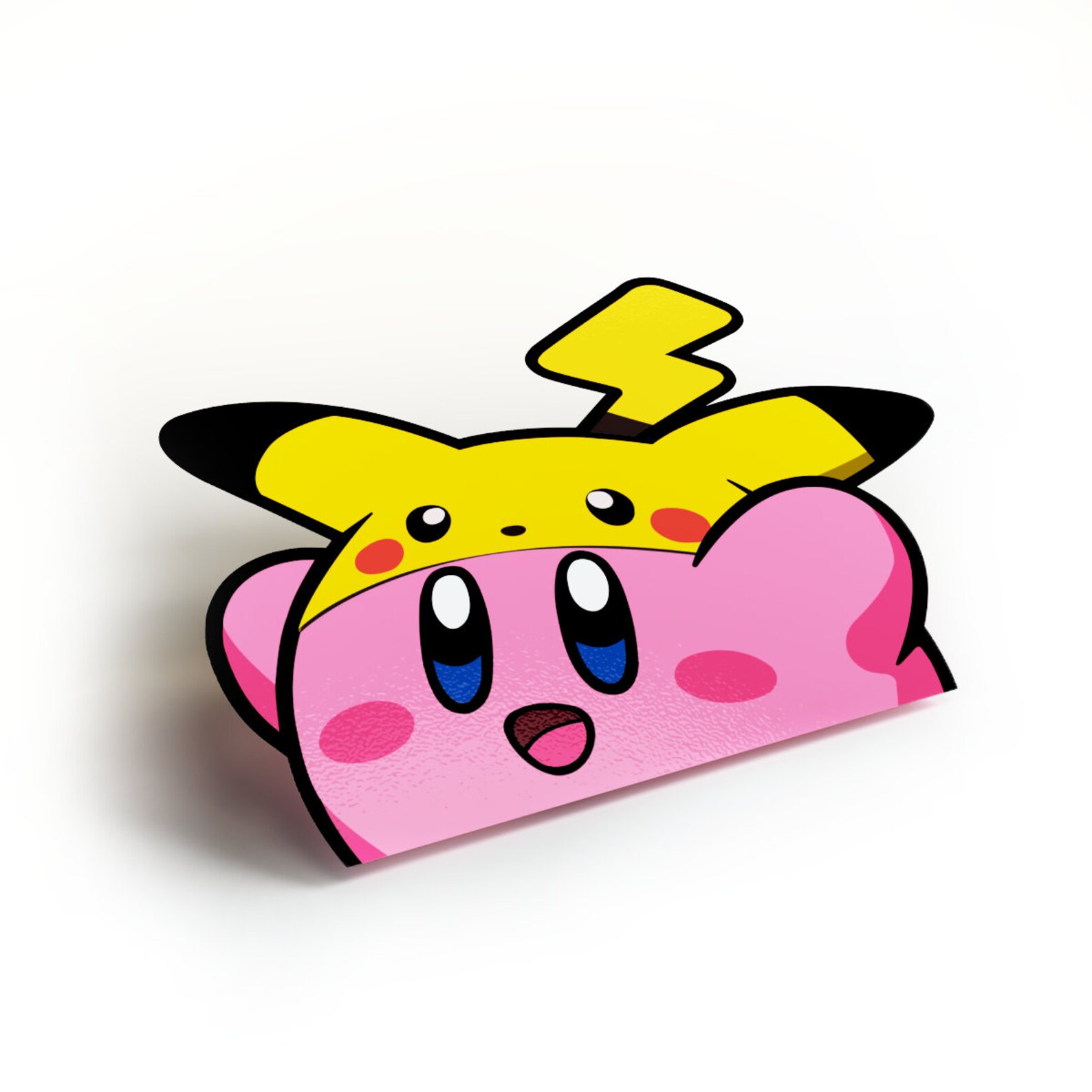 Kirby Peeker Sticker Decal Etsy