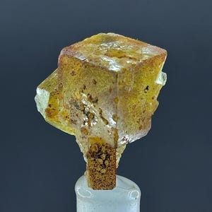 Hematite Yellow  Fluorite With Quartz in Good Conditions#178#
