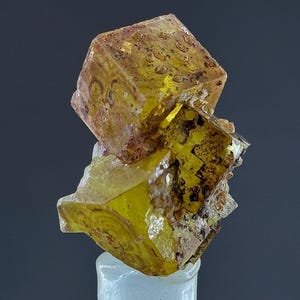 Hematite Yellow  Fluorite With Quartz in Good Conditions#179#