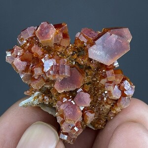 Vanadinite with barite in Perfect Conditions#192#