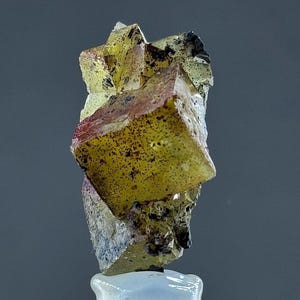 Hematite Yellow  Fluorite With Quartz in Good Conditions#180#