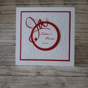 Hochzeitskarte, Glückwunschkarte zur Hochzeit, edel, modern