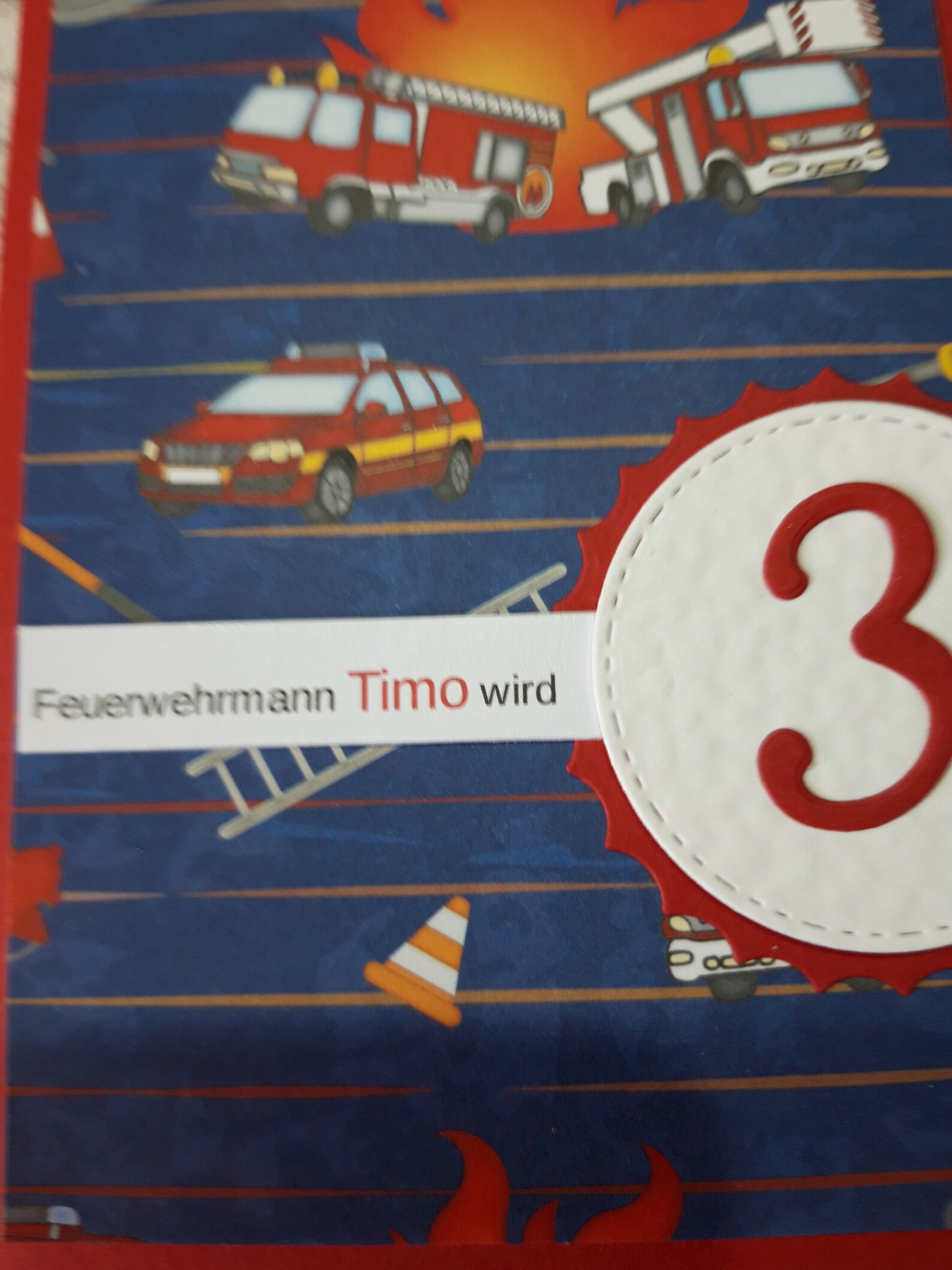 Geburtstagskarte Feuerwehr 1. 2. 3. 4. 5. 6. 7. 8. 9. 10. - Etsy.de