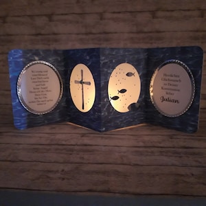 Personalized greeting card communion, confirmation or confirmation for boys and girls