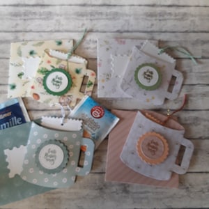 Teetasse Gute Besserung mit Teebeutel und Umschlag