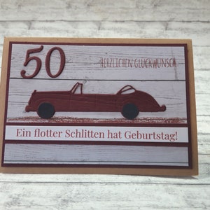Handgemachte Geburtstagskarte, runder Geburtstag 30. 40. 50. 60. 70. 80. 90. 100., Gratulationskarte