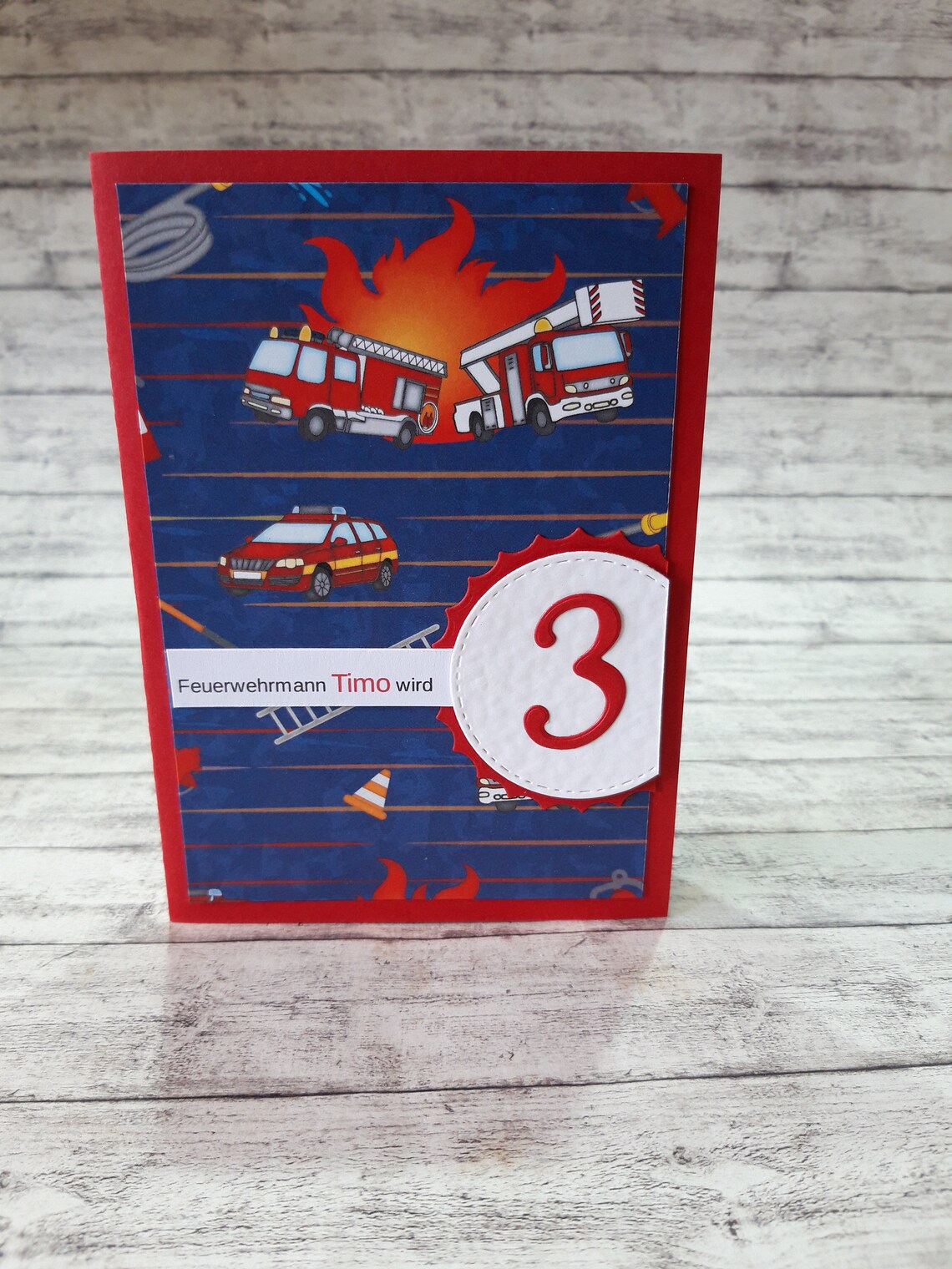Geburtstagskarte Feuerwehr 1. 2. 3. 4. 5. 6. 7. 8. 9. 10. | Etsy