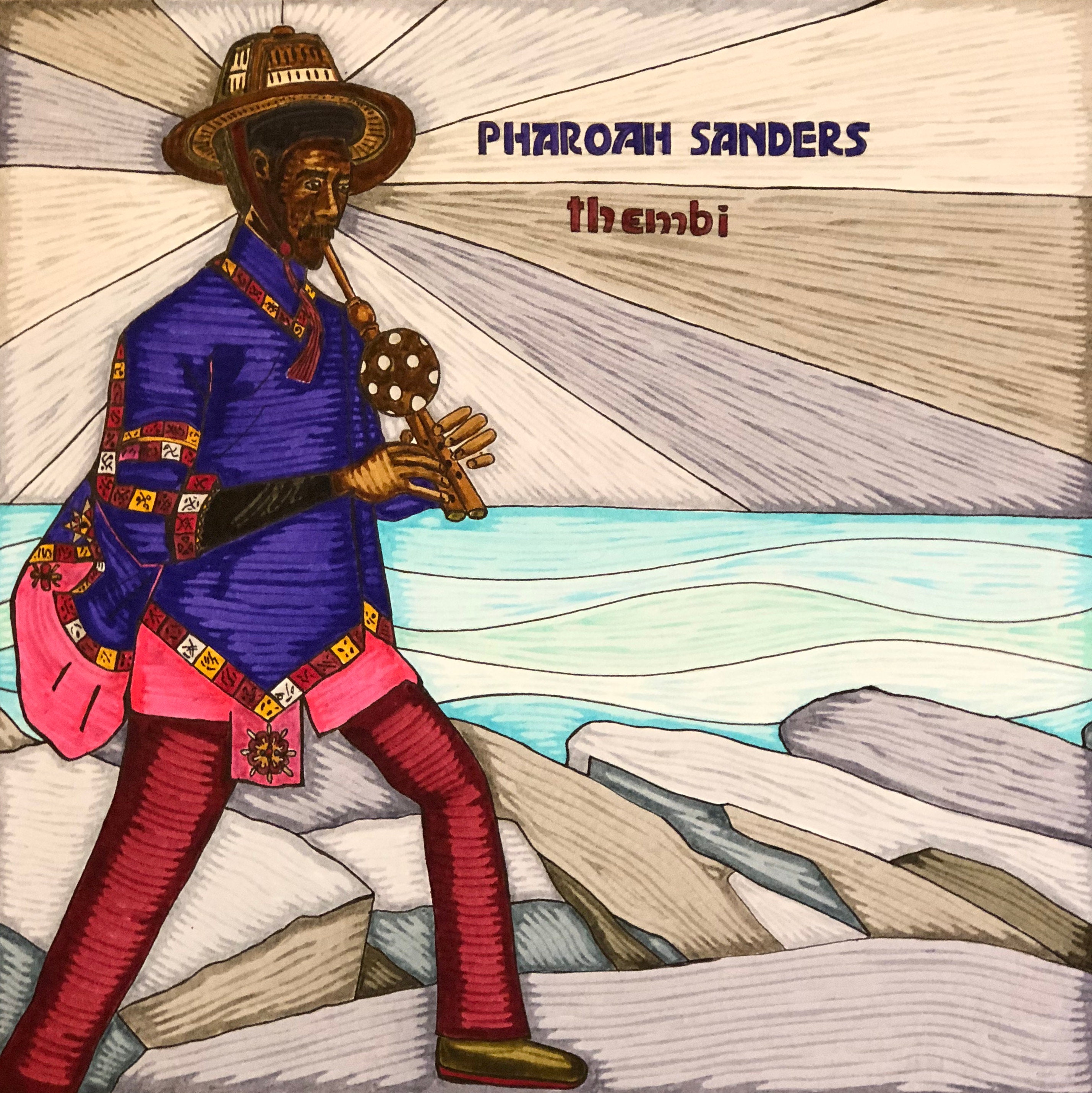 Pharoah Sanders Thembi Original Art Plus Vinyl Record Etsy