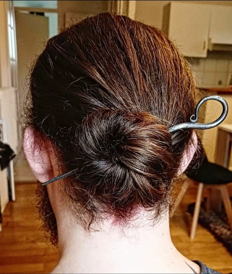 Epingles cheveux/Pique a cheveux/Forged Hair pin/Hair pick/Hair buns/Gift for her/Bridemaids gift/Cadeau pour femme/Cadeaux de mariage zdjęcie 3