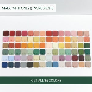 Polymer Clay Color Recipe - Premo Clay Color Mixing Guide - Complete Palette #1&2