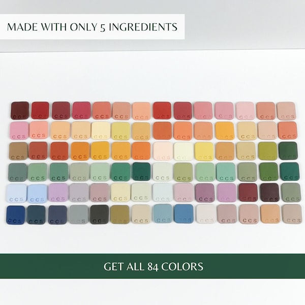 Polymer Clay Color Recipe - Premo Clay Color Mixing Guide - Complete Palette #1&2