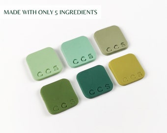 Polymer Clay Color Recipe - Premo Clay Color Mixing Guide - Feelin Green - Palette