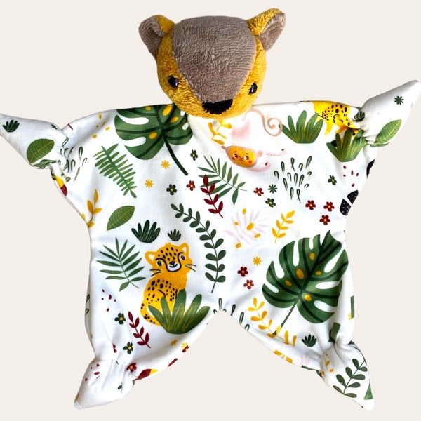 Doudou animal Doudou à téter Doudou tout doux Accessoire bébé Accessoire Doudou bébé Doudou animaux Doudou plat Cadeau naissance