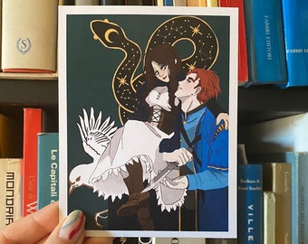 SERPENT & DOVE print - lou and reid fanart