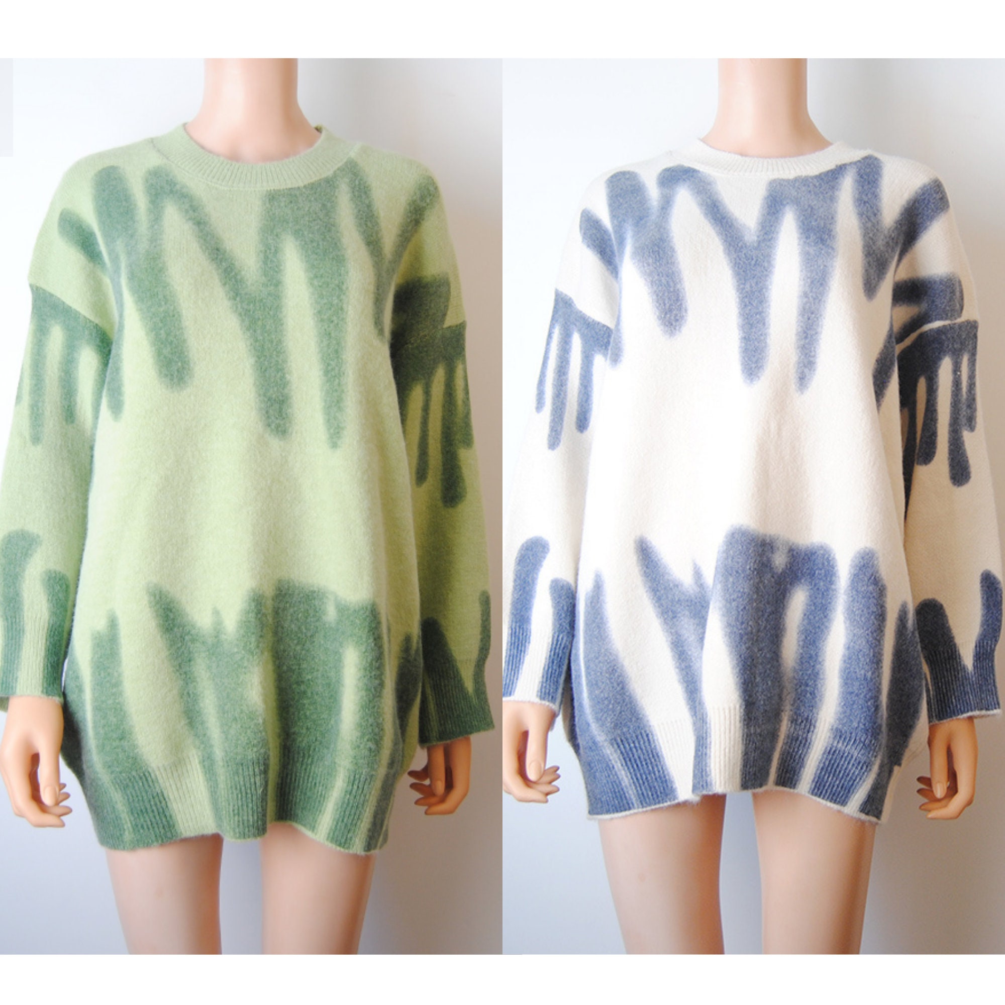 Stripes Sweater Super Soft Drip Sweater Oversized Sweater Etsy