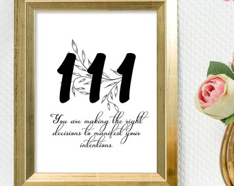 Angel Number 111 Etsy