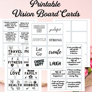Vision Board Kit 2024, Printable Vision Board Bundle, Vision Board ...