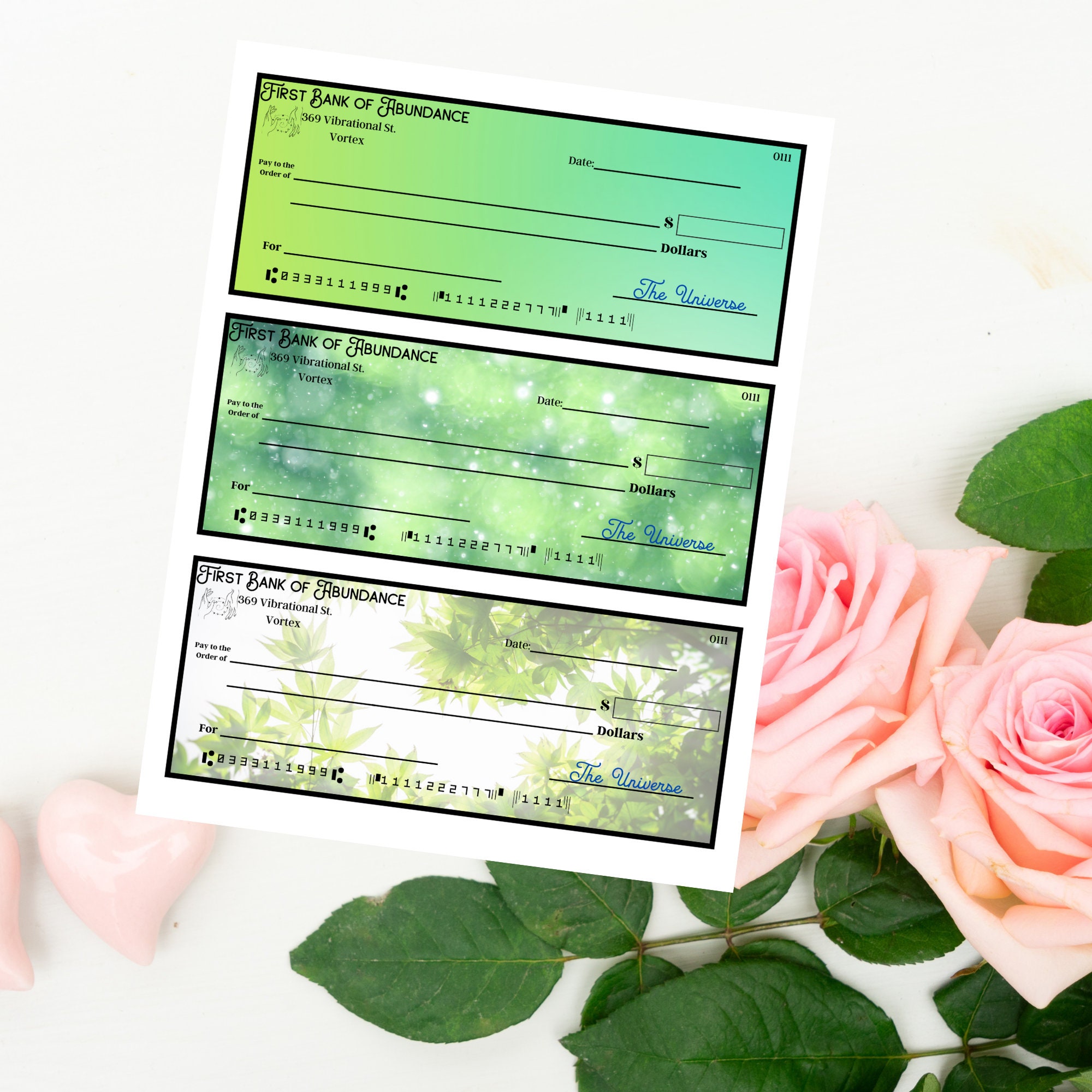 Printable Manifestation Checks Printable Abundance Checks | Etsy