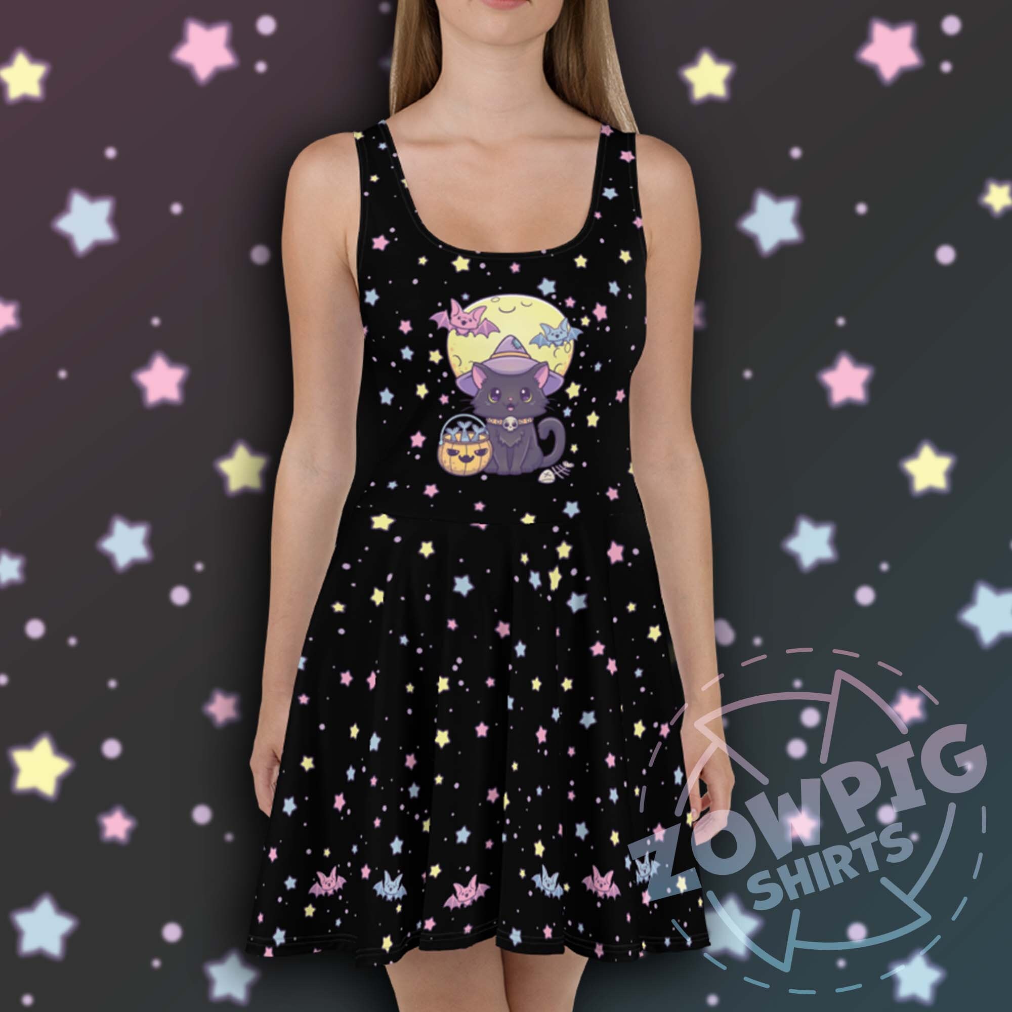 Cat skater shirt dress Clearance