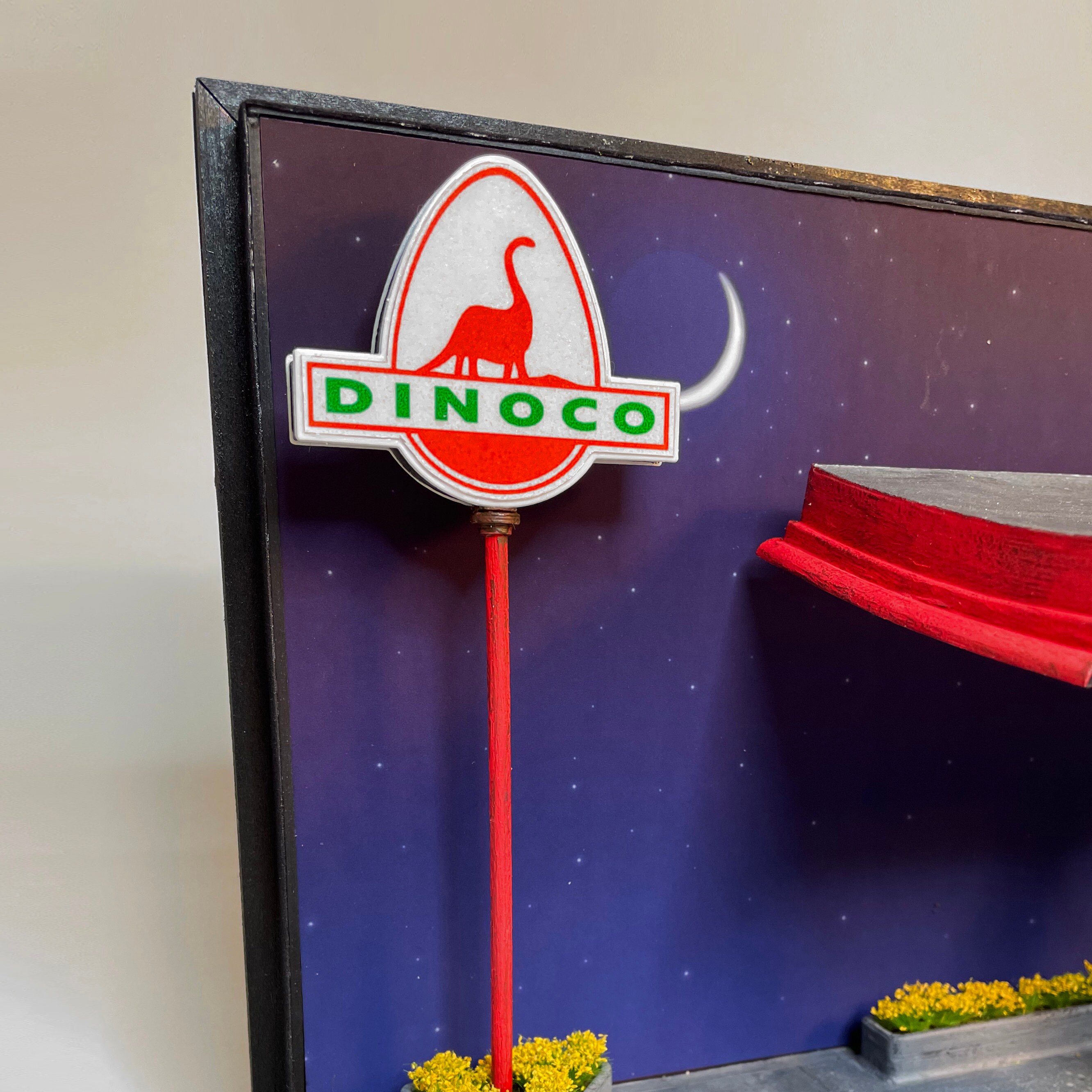 Dinoco Gas Station Mini 1:4 scale | Etsy
