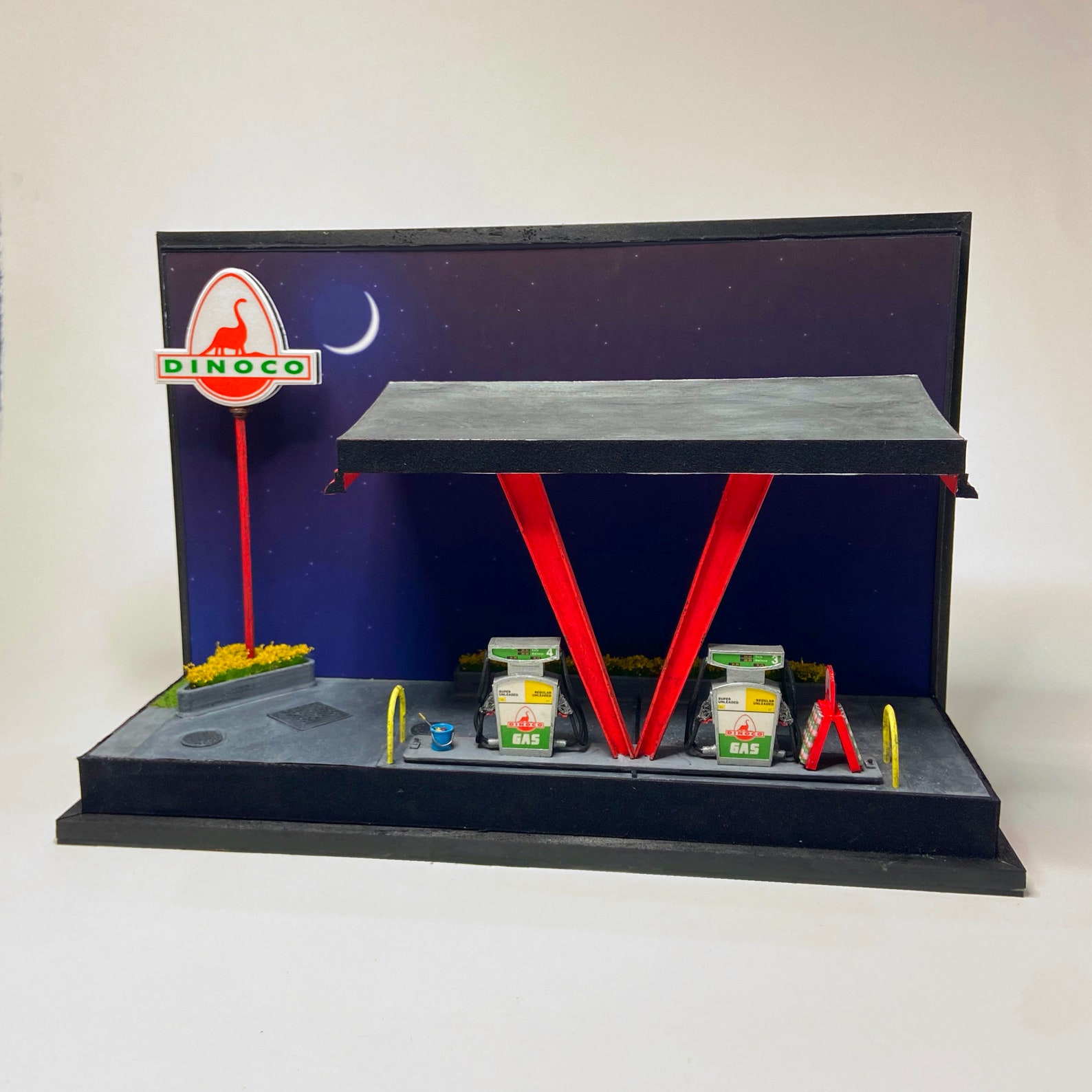 Dinoco Gas Station Mini 14 Scale Etsy UK
