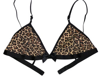tiger print bralette