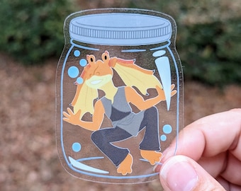 Jar Jar Jar Clear Sticker