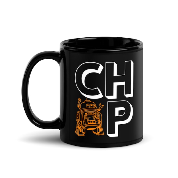 CHOP Black Glossy Mug