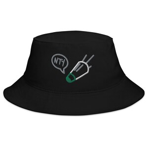 D-O Embroidered Bucket Hat