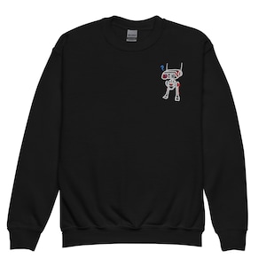 BD-1 Embroidered Youth crewneck sweatshirt