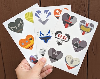 Heart Series Sticker Sheets