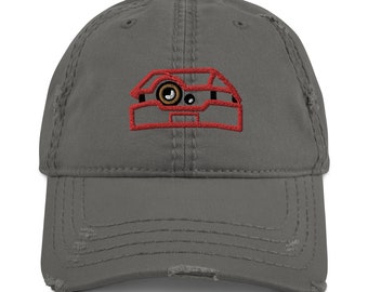 B2EMO Embroidered Distressed Dad Hat