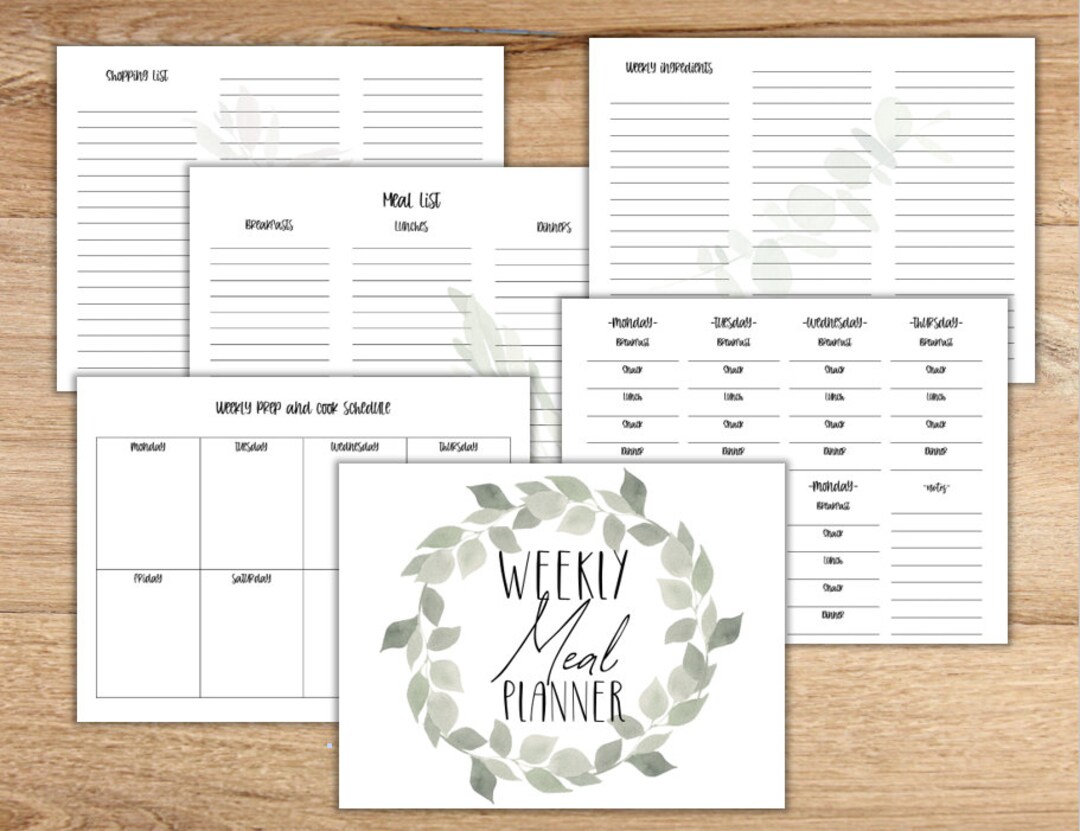 Printable Meal Planner | Meal Prep Planner | Meal Planning | Meal ...