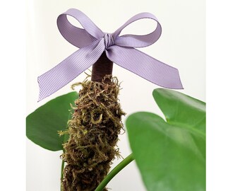 12" Lilac Bow Moss Pole