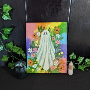 Groovy Ghost-Acrylic painting