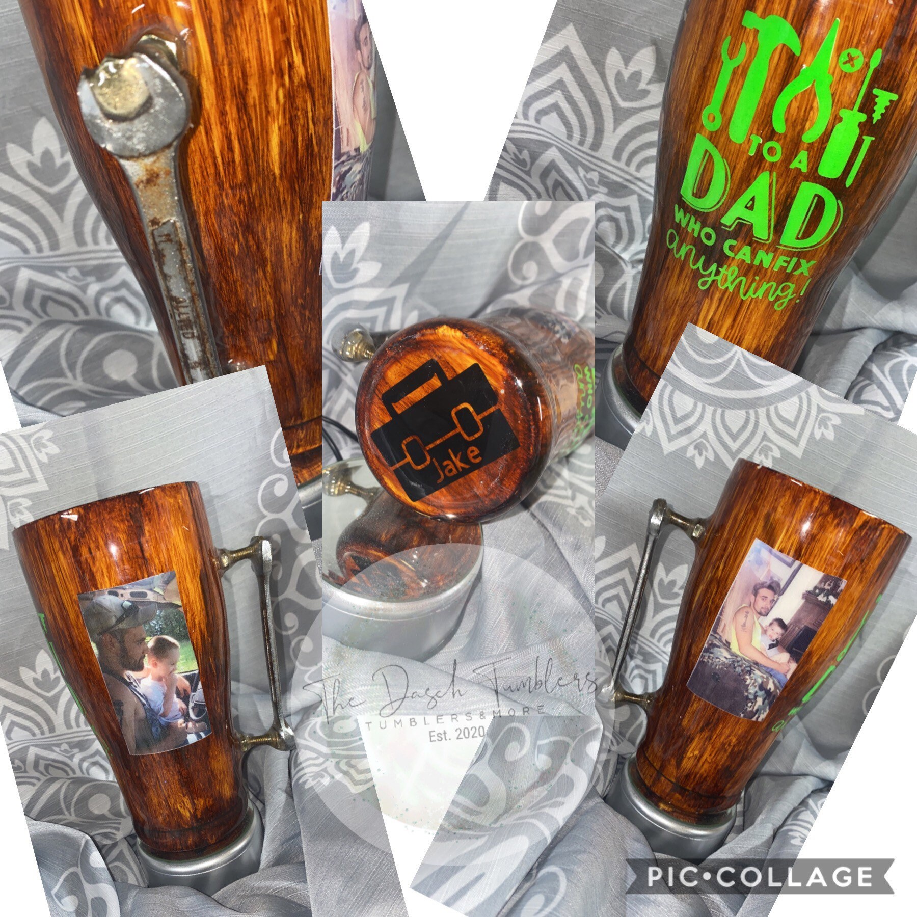 Custom Wrench Handle Tumbler Etsy