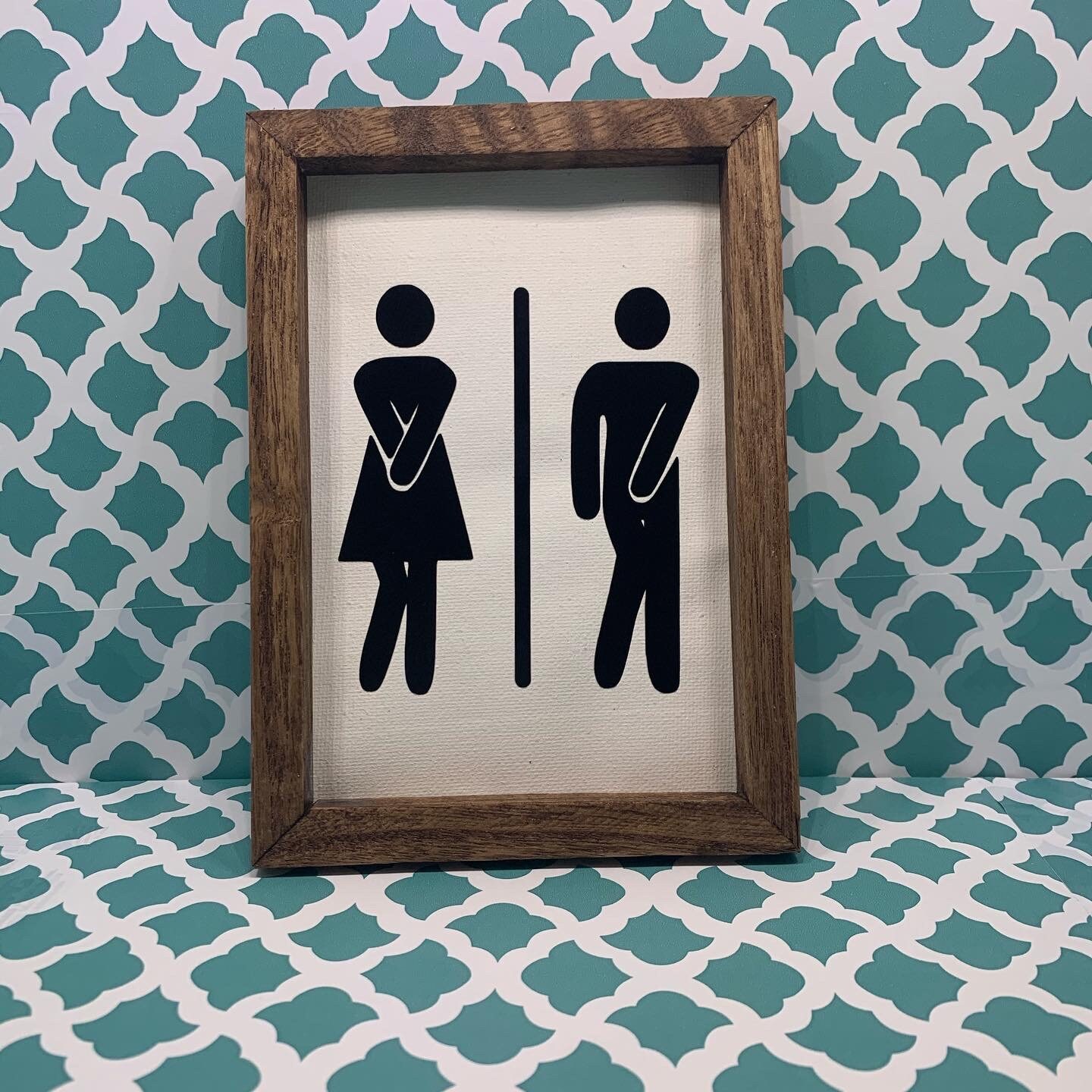 Bathroom Canvas Decor Set Etsy