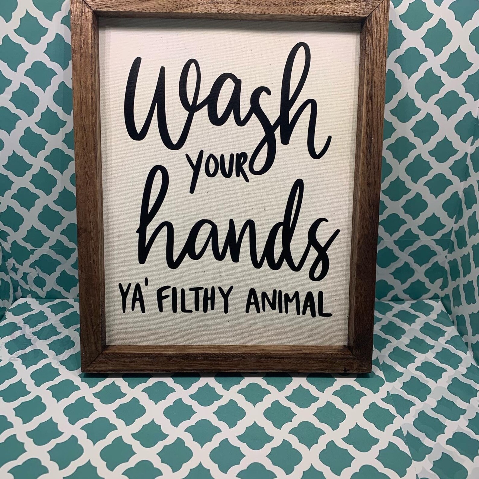 Bathroom Canvas Decor Set Etsy