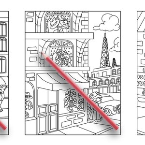 May include: Three black and white illustrations of storefronts. The first storefront is a movie theater with the text "The Screen" and "Gone With The Wind" above the entrance. The second storefront is a bakery with a Christmas tree in the window. The third storefront is a candy store with the text "Fudge" above the entrance.