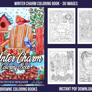 Color Away the Winter Blues with Adult Coloring Books - Craftfoxes