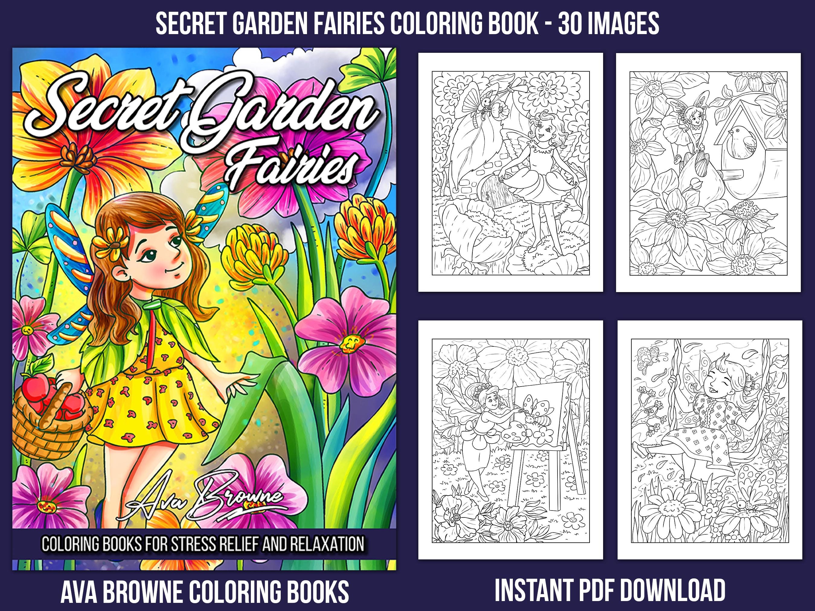 Adult Coloring Books - Coloring Sheets - Fairy Coloring Book - Coloring  Book pdf
