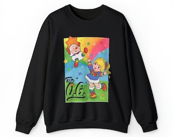 Rainbow Brite "O.G." Sudadera unisex con cuello redondo y mezcla pesada de Inspired