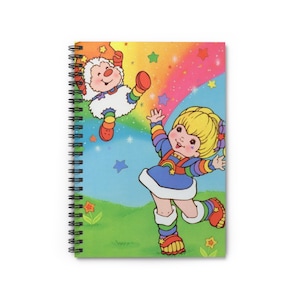 Rainbow Brite Inspired Notebook