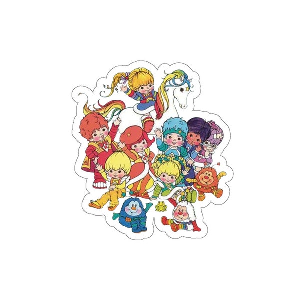 RainbowBrite and Friends Sticker, 80's Cartoon Rainbow Brite