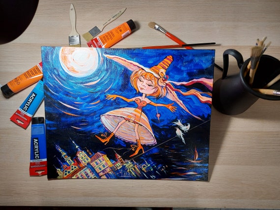 FOR HIRE ARTIST ANIME CANVAS ART acrylic painting on canvas board DM  to purchase custom orders or for more information Wanna fill Feb slots  Thank you  rcommissions