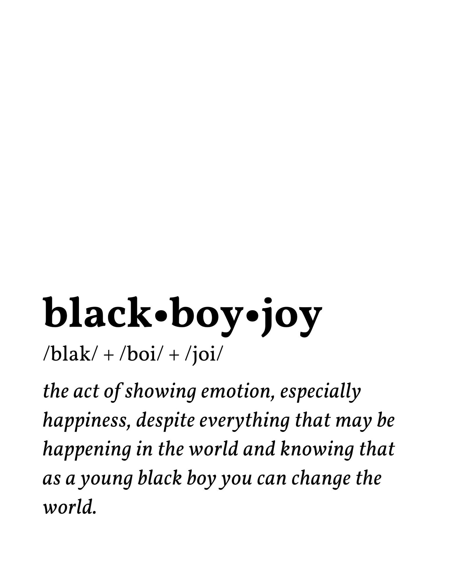 Black Boy Joy Digital Print Etsy