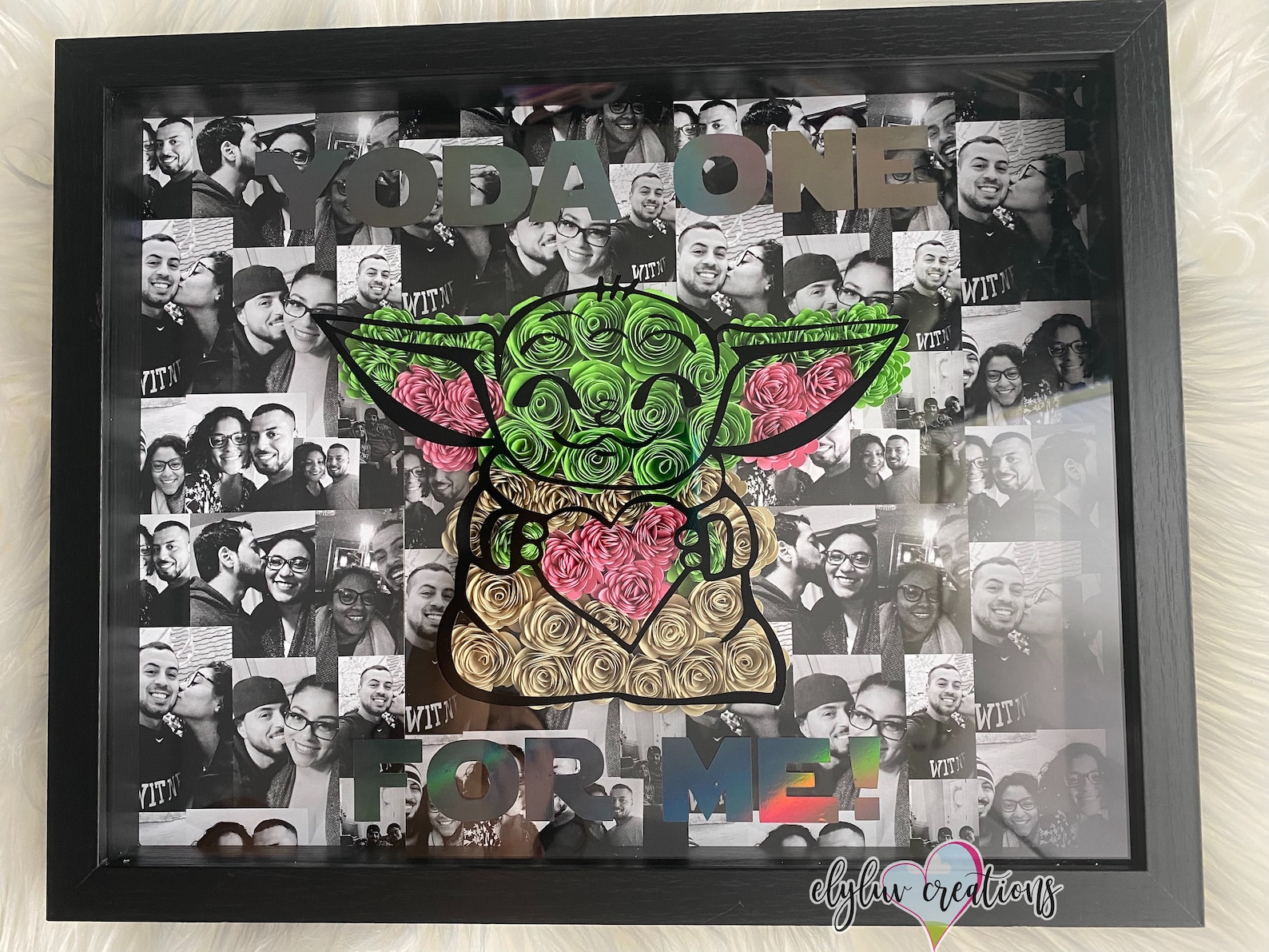 Baby Yoda Shadow Box Personalized Shadow Box Custom Shadow Etsy